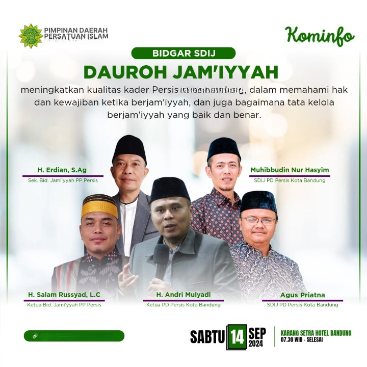 Dauroh Jamiyyah SDIJ PD PERSIS Provinsi Lampung
